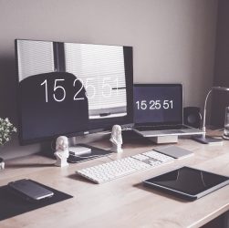 Home office, computer, desk — Expand Your Digital Reach with NYC Web Design Services
