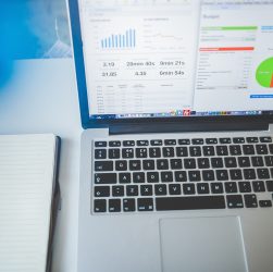 Laptop, notebook, business — Going from PDF to Word: Online Conversion Tools at Your Fingertips