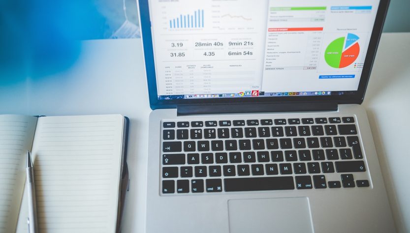 Laptop, notebook, business — Going from PDF to Word: Online Conversion Tools at Your Fingertips