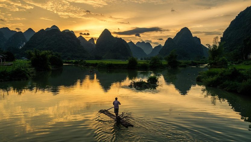 Fisherman, fishing, sunset — Kalon Offers a Complete Surf Experience with Luxury Touches