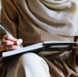 Muslim, woman, writing — Late-Night Nangs Delivery for Your Convenience