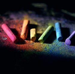 Chalk, colorful, dust — Ready-To-Paint MDF Sheet for Home Projects