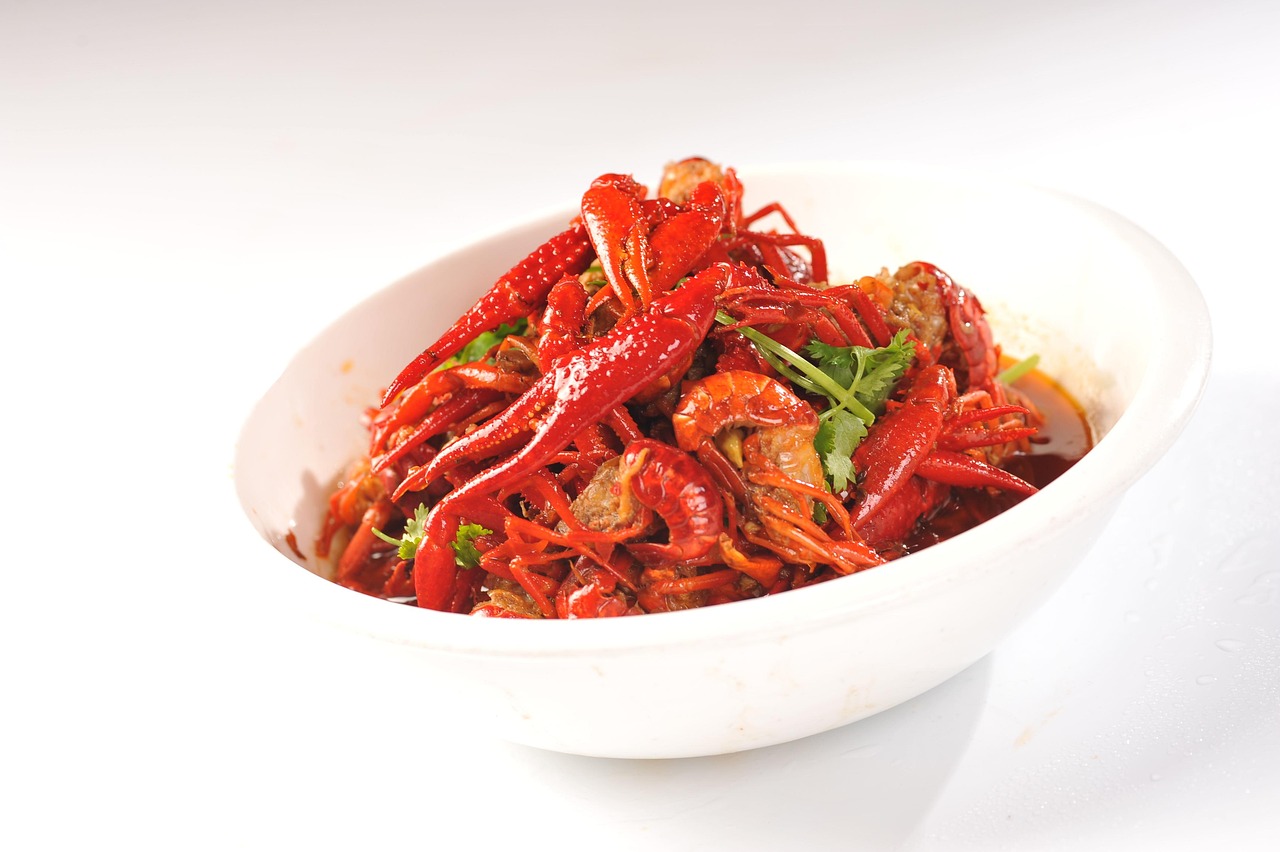 Spicy crayfish, featured dishes, spicy flavor — Relaxation for The Gay Males at The New York City